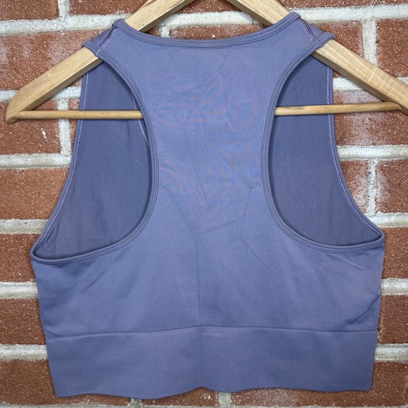 Gymshark XL Workout Bra Purple Athletic Racerback Cropped Sports - Picture 6 of 6